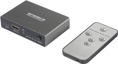 SpeaKa Professional SP-HDS-210 3 Port HDMI-Switch Ultra HD-fähig 7680 x 4320 Pixel (SP-10461504)