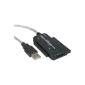 InLine® USB 2.0 zu IDE + SATA Konverter, mit Netzteil (76670I)