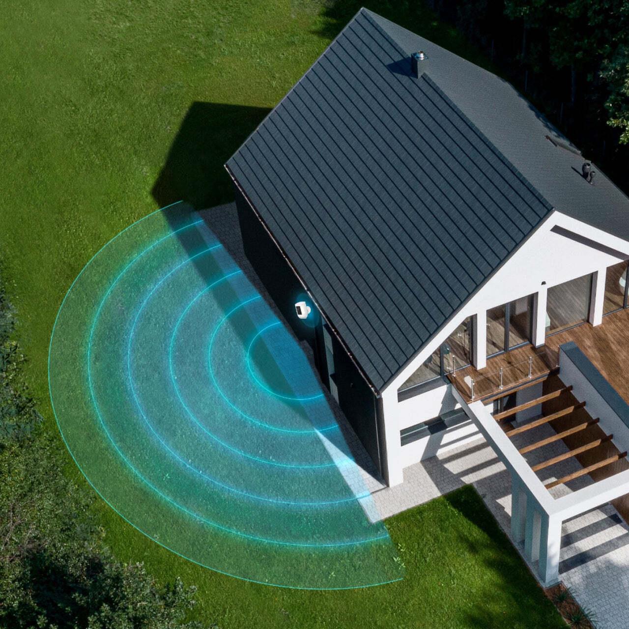 Ring Spotlight Cam Pro Battery. Typ: IP-Sicherheitskamera, Unterstützung von Positionierung: Outdoor, Übertragungstechnik: Kabellos. Befestigungstyp: Decke/Wand, Produktfarbe: Weiß, Formfaktor: Box. Betrachtungswinkel (horizontal): 140°, Betrachtungswinkel (vertikal): 80°. Maximale Auflösung: 1920 x 1080 Pixel, Megapixel insgesamt: 2 MP, Unterstützte Video-Modi: 1080p. Audio-System: 2-Wege (8SB1S2-WEU1)