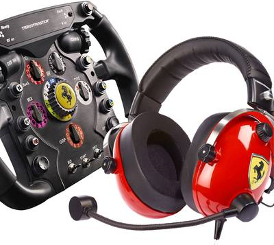 Thrustmaster Ferrari F1 Wheel Add-On + T.Racing Scuderia Ferrari Edition Steuerrad PC Analog / Digital USB Schwarz - Rot (4160764)