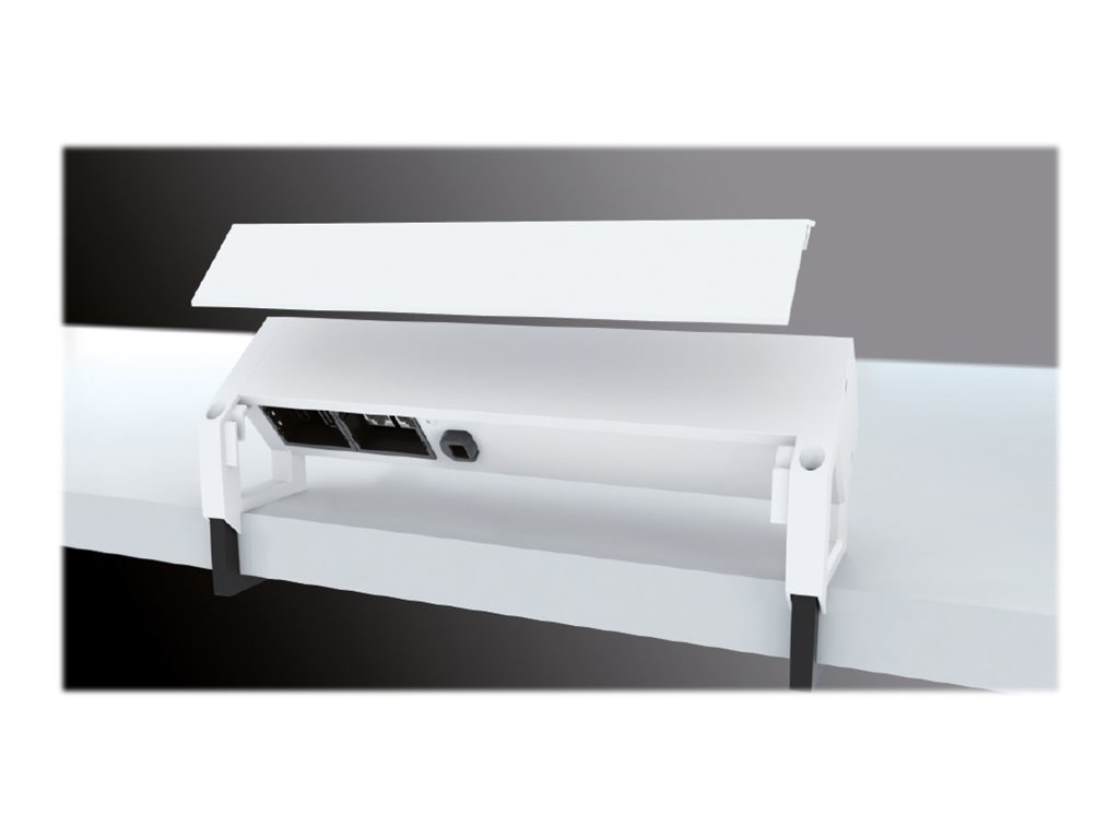 Bachmann DESK 2 Steckdosenleiste 3-fach Inox