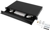 Lanberg 19" 1U FIBER PATCH PANEL 24XST 24XFC BLACK+ ACCES (FOP1-24ST-FCB)