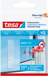 TESA Klebestreifen f.Glas, 8St; 1 Pack = 8 St.