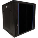 DSIT 12 HE Serverschrank, 19” Wandgehäuse mit Glastür und Perforierte Seitenwände (BxTxH) 600 x 600 x 635mm (DS6612ZP)