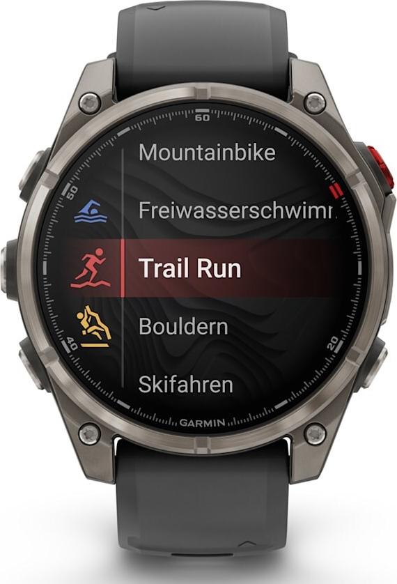 Garmin Fenix 8 Pro 47 mm Smartwatch AMOLED 1.4" Titan 32 GB graphit/schwarz