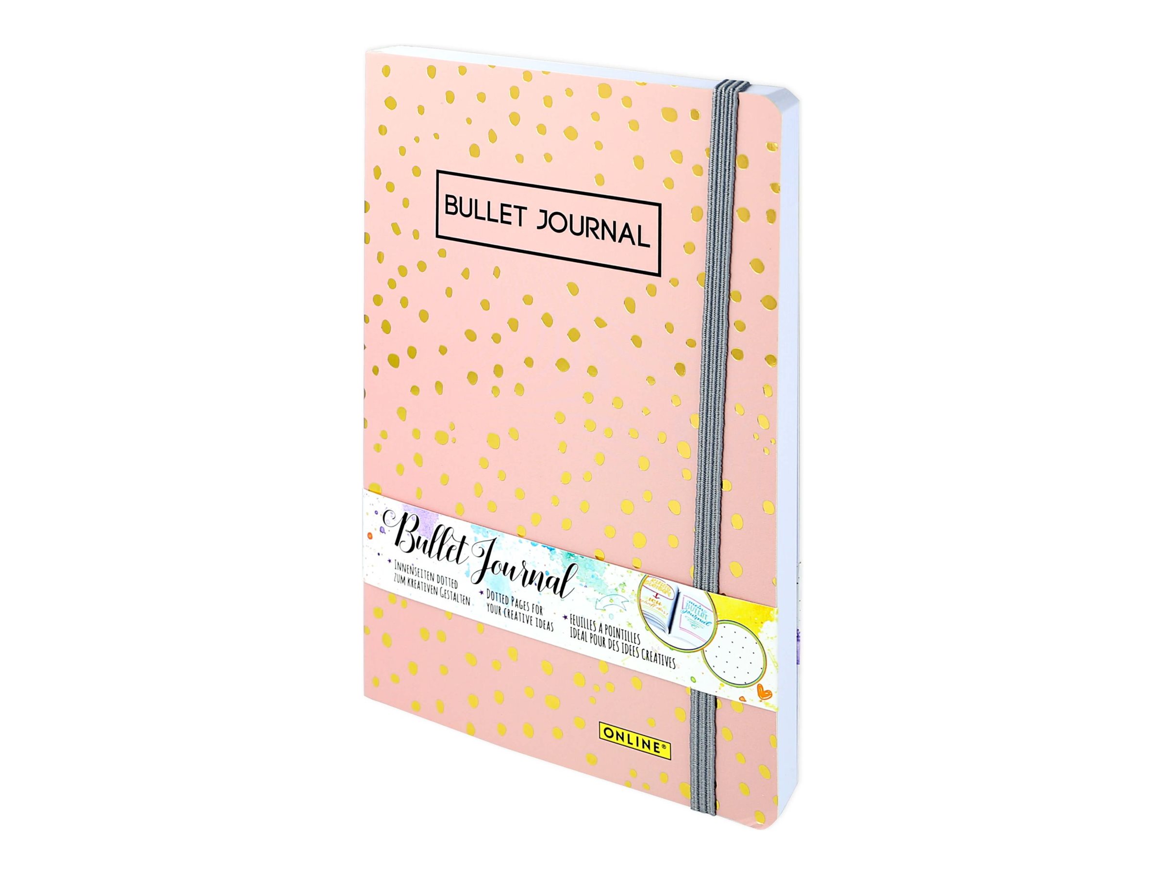 ONLINE Bullet Journal Spotlights Rose Punktraster Notizbuch A5 96 Blatt Softcover Rosé