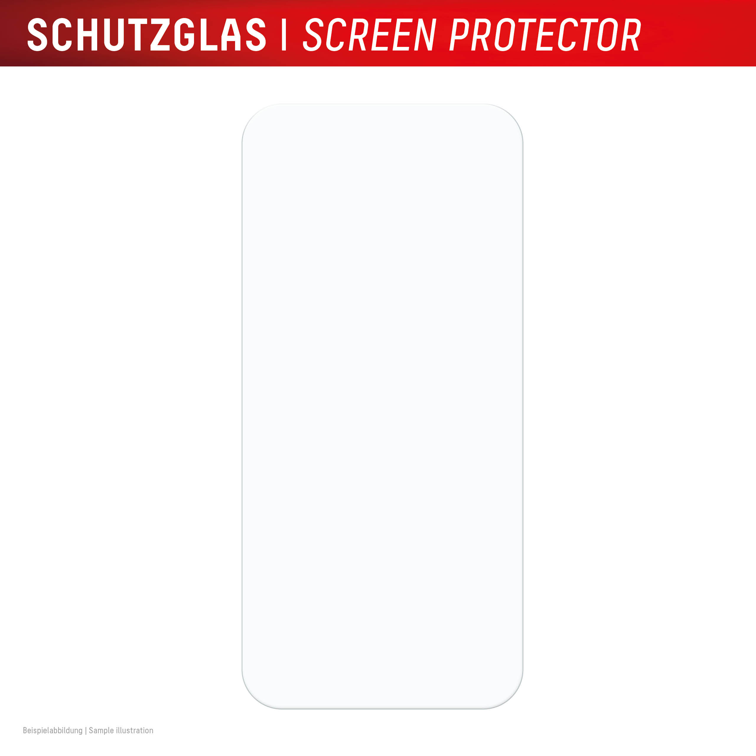 Displex Real Glass Displayschutz für iPhone 16 Gehärtetes Glas 10H Durchsichtig
