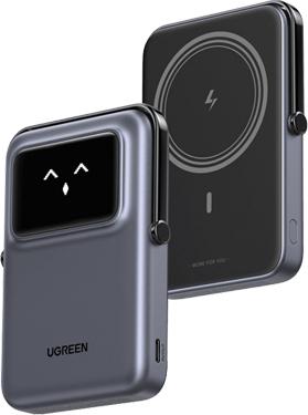 UGREEN 10000 mAh Magnetic Powerbank 22W Grey, Universal (PB572)
