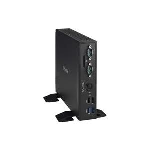 SHUTTLE Barebone XPC slim DS77U schwarz Intel Celeron 3865U 2x HDMI 2xUSB 3.0 4xUSB 2.0 SD Cardreader 2x COM-Port woOS (DS77U)