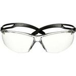 3M SecureFit Schutzbrille, Transparent, Polycarbonat (PC), Beschlaghemmend/Kratzfest (SF501SGAF-BLK)