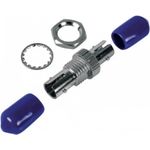 LWL Kupplung ST/ST, Simplex, Single-/Multimode, Metall-Gehäuse mit Keramik-Ferrule (90700)