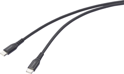Renkforce USB-Kabel USB 2.0 USB-C Stecker Stecker Schwarz hochflexibel Extrem (RF-6872330)