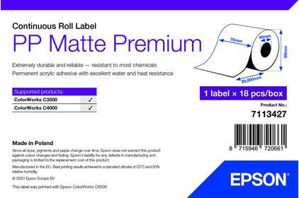 Epson Premium Polypropylen PP matt permanenter Acrylklebstoff 7113427