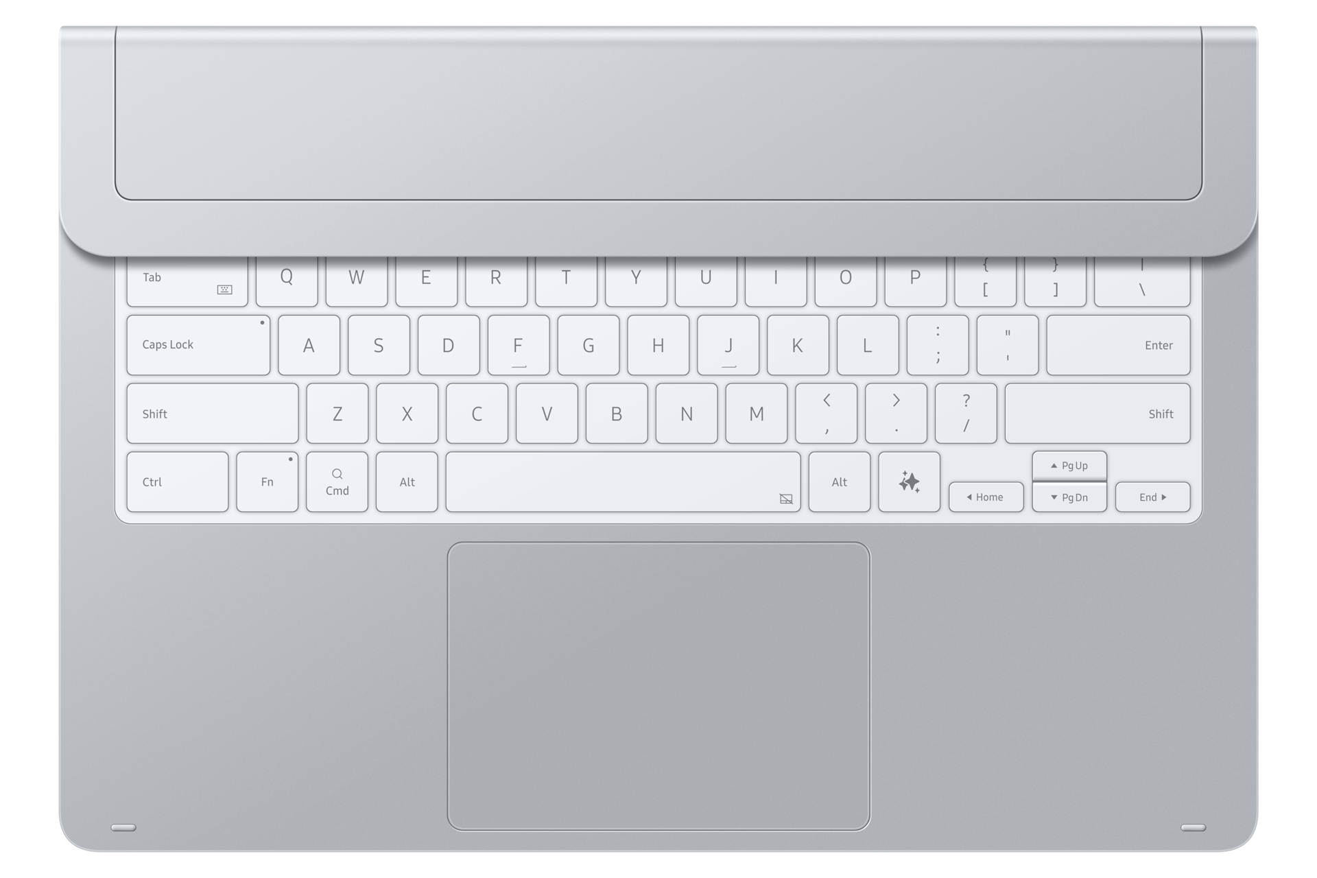 Samsung EF-DX935 QWERTZ Tastatur für Galaxy Tab S11 Ultra Silber