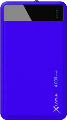 XLayer Colour Line Akkuladegerät Lithium Polymer (LiPo) 4000 mAh Blau (215854)