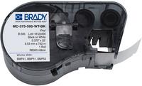 BRADY , MC-375-595-WT-BK, Vinyl, Schwarz auf Weiß, 9,53mm x 7,62m, Endlos (139923)