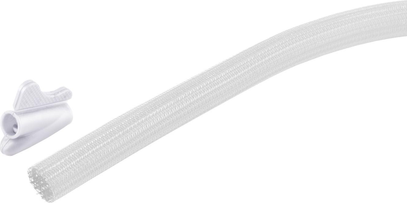 shiverpeaks ®--Flexibler Kabelkanal Set, 13mm, weiß, 3,75m (BS18-33376)