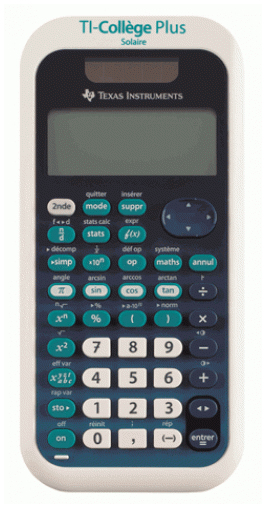 Texas Instruments TI College Plus Wissenschaftlicher Taschenrechner 2 Zeilen Akku Schwarz, Blau, Weiß