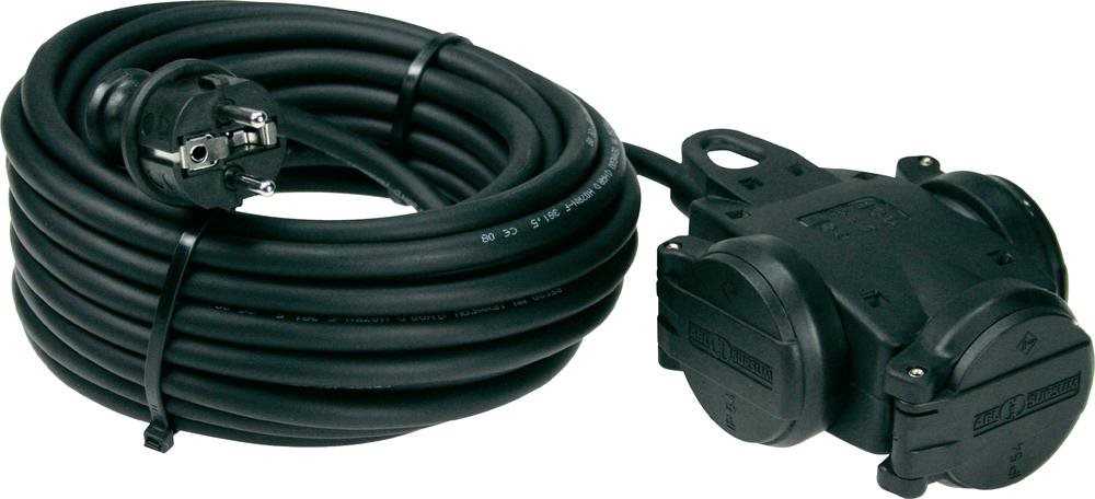 as-Schwabe 60446 Stromkabel Schwarz 10 m Netzstecker Typ E+F Netzstecker Typ F (60446)