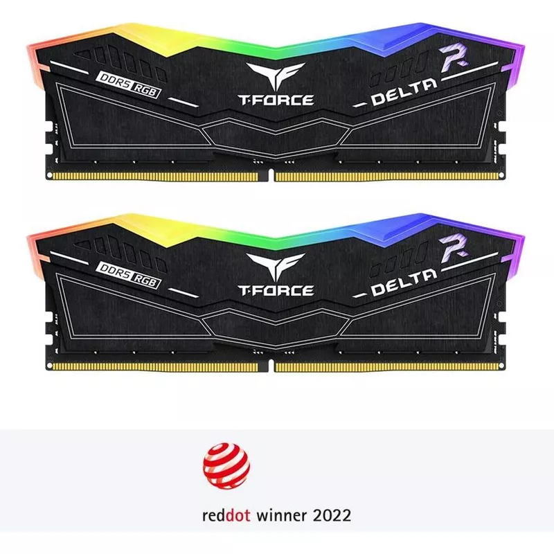 Team Group RAM Team D5 8000 32GB C38 Delta RGB black K2 (FF3D532G8000HC38DDC01) (B-Ware)