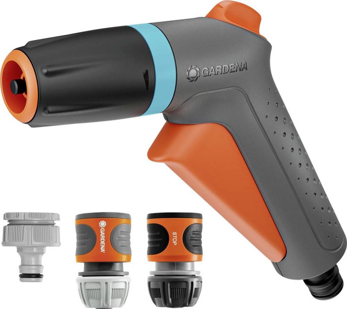 Gardena Classic Spritzpistolen Set 18366-20 mit Water Stop für sanfte Gießarbeiten