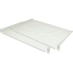 19" Fachboden, Befestigung vorne, Einbautiefe 300 mm, 2er Set, lichtgrau (RAL7035), Good Connections® (GC-N0088)