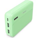 Hama Power Pack Pocket 10, 10000mAh, Ausgänge: 2x USB-A, Grün (00201771)