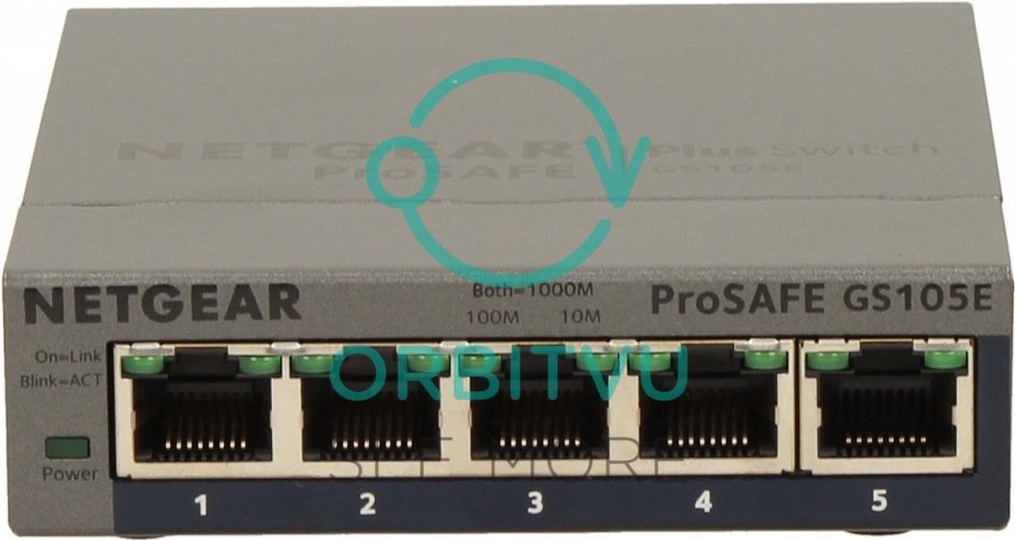 NETGEAR Plus GS105Ev2 Gigabit Switch 5-Port Managed Desktop Grau