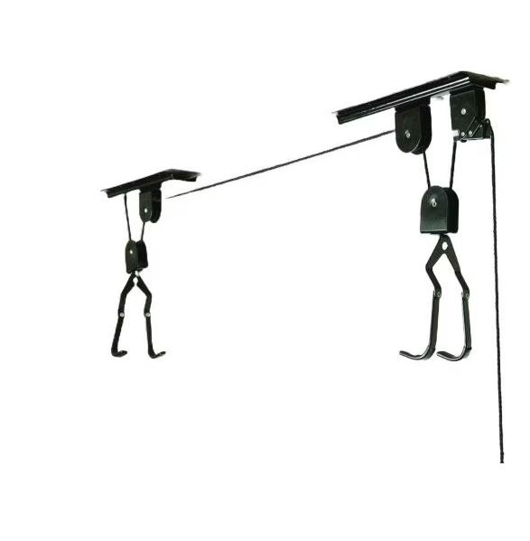 Fischer Fahrrad-Lift PROFIPLUS Tragkraft 57 kg schwarz Deckenmontage E-Bikes