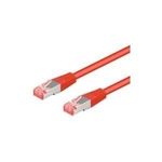 Wentronic Goobay CAT 6a Patchkabel, S/FTP (PiMF), Rot, 2 m - LSZH halogenfrei, Kupfer (93745)
