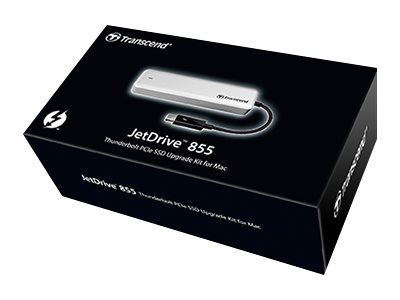 Transcend JetDrive 855 480 GB SSD-Upgrade-Kit Gen 3 x4 NVMe Thunderbolt Silber