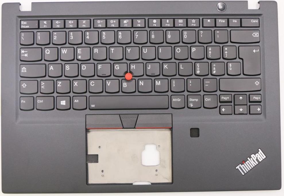 Lenovo TopCover with Keyboard Italian w/ Backlit and FPR, Bl (02HM291)