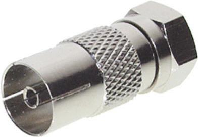 shiverpeaks BASIC-S F-Verbindung, F-Stecker - 9,5 mm Koaxkupplung, ZZF, im Polybeutel mit Eurolochung (BS85321)