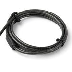 StarTech.com Laptopschloss mit 2m Kabel (mit Schlüssel, für K-Slot, Nano, Wedge Slot, Stahlkabel, Push-to-Lock Taste, Kabelschloss) (LTULOCKKEY)
