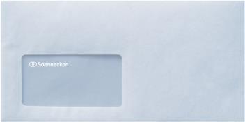 Soennecken Briefumschlag 2929 DL 75g mF sk weiß 1.000 St./Pack (2929)