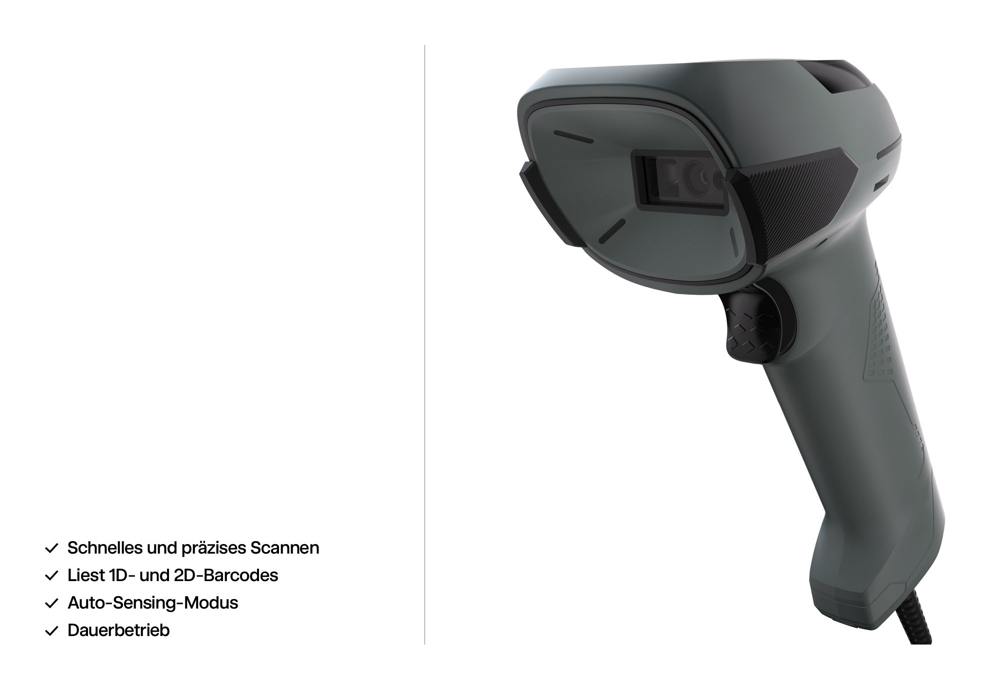 Safescan 310-W Barcode-Scanner 1D/2D USB IP54 Schwarz, Grau