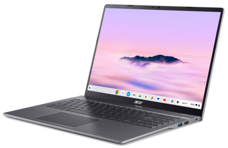 Acer Chromebook Plus 516 16" Intel Core 5 120U 16 GB RAM 256 GB SSD ChromeOS Steel Gray