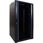 DSIT 22 HE 19” Serverschrank, mit Glastür (BxTxH) 600 x 600 x 1200mm (DS6622) (geöffnet)