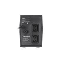 Trust Powertron 600VA UPS Compact, reliable 1000VA battery back-up UPS with 2 surge protected power outlets (17681)