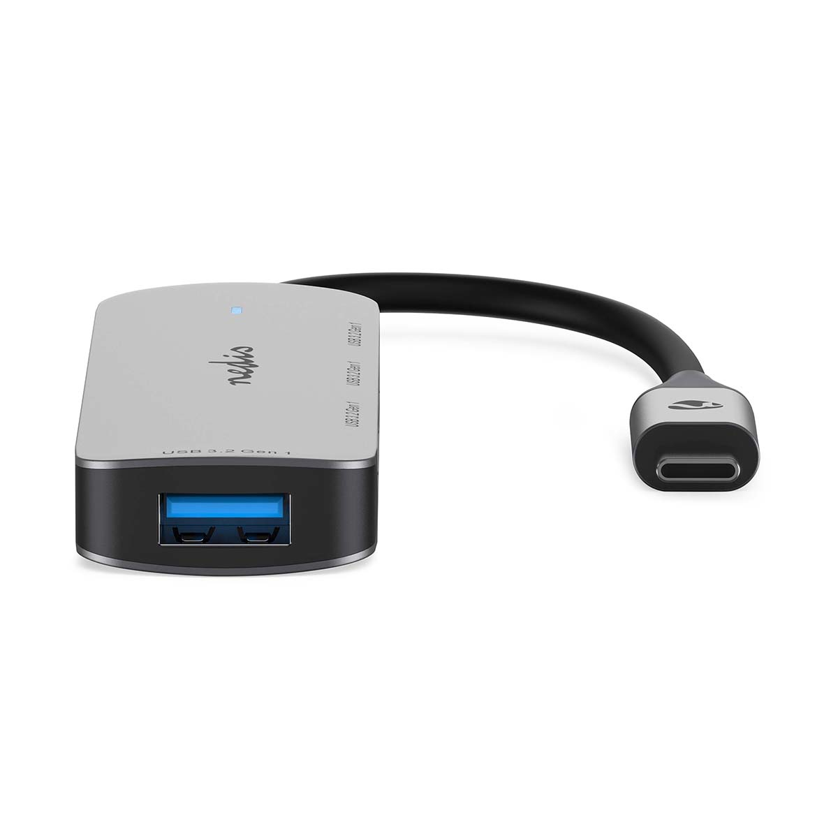 Nedis CCGB64220GY01 USB-Hub 1x USB-C - 4x USB A 5 Gbps Grau