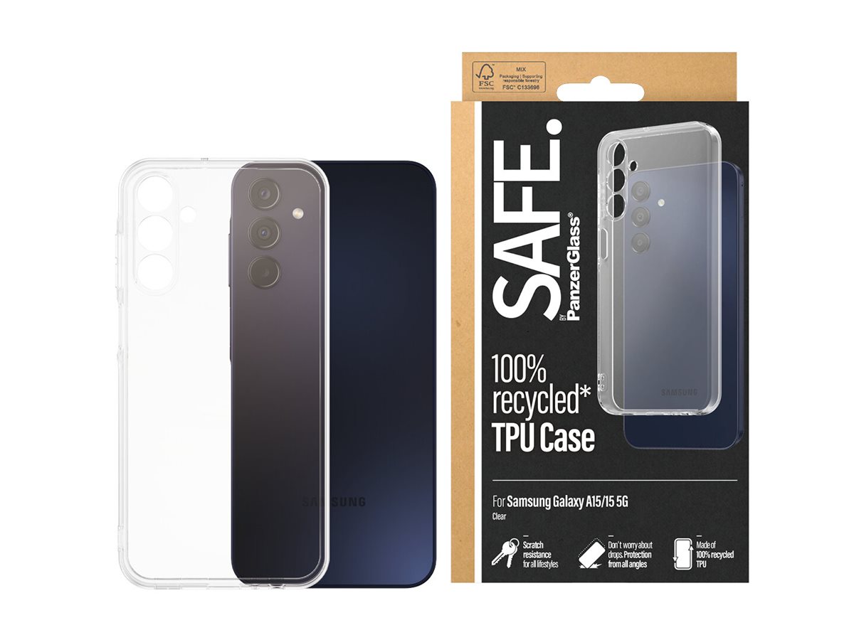 PanzerGlass SAFE. by PanzerGlass TPU Hülle für Samsung Galaxy A15 / A15 5G Transparent