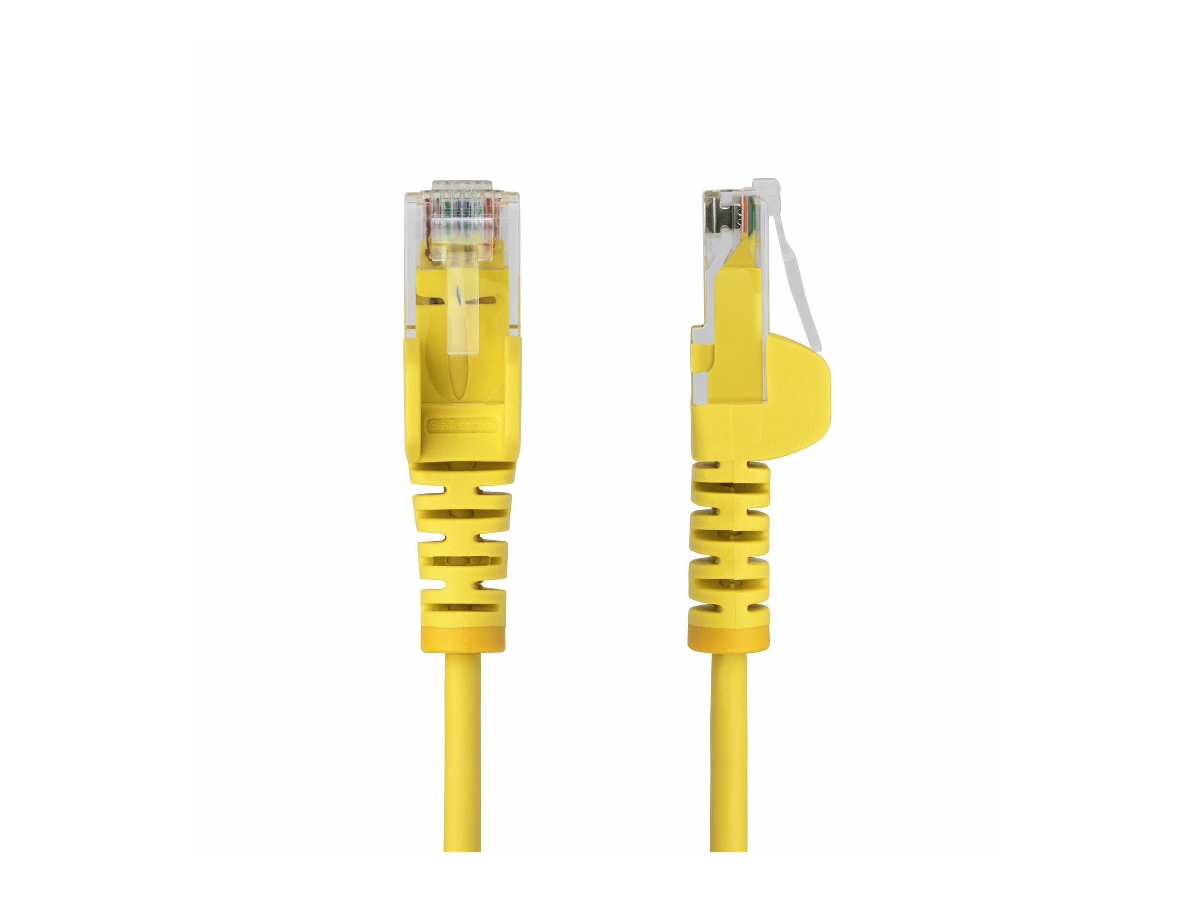 StarTech.com Slim CAT6 Ethernet-Kabel, RJ-45 zu RJ-45, 3 m, UTP, 28 AWG, LSZH, Gelb