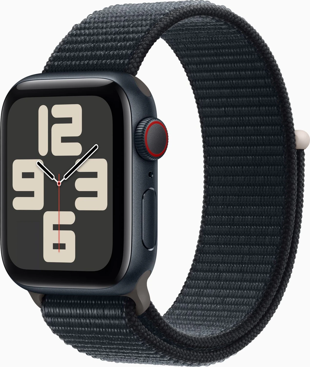 Apple Watch SE 2. Generation LTE 40 mm Midnight mit Sport Loop Armband