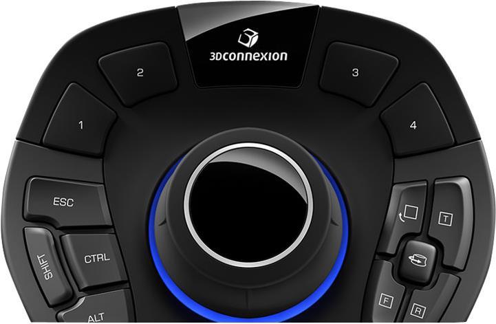 3Dconnexion SpaceMouse Pro 3D-Maus USB 15 Tasten Schwarz, Grau
