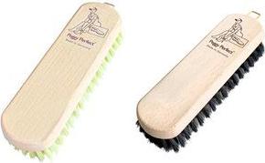 Peggy Perfect Schuhbürste "Öko", Holz, dunkle Borste robuster Holzkörper aus Buchenholz, dunkle Naturborsten, - 1 Stück (11308)