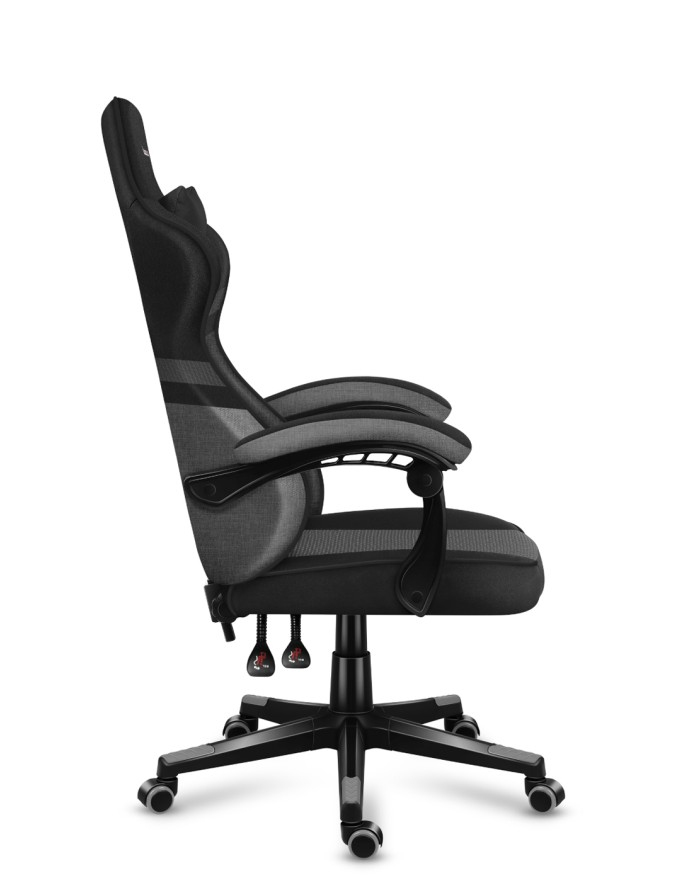Huzaro Force 4.4 Grey Mesh Gaming-Stuhl Schwarz/Grau