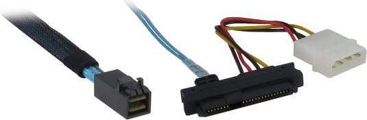 Inter Tech Kabel Inter-Tech SFF 8643 -> 4x 8482, SATA Power (88885004)