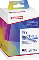 Edding Druckerpatrone ersetzt Brother LC1000BKCMY Kompatibel Schwarz, Cyan, Magenta, Gelb EDD-714 18-714 (18-714)