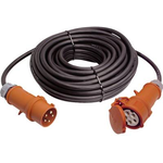 as Schwabe CEE-Verlängerung 32A 400V 6h L.10m H07RN-F 5x6,0mm2 5polig IP44 schwarz (61031)