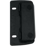 WEDO Taschenlocher, Stanzleistung: 3 Blatt, schwarz aus Kunststoff, flach, kann auch abgeheftet werden, Metall- (67 801)